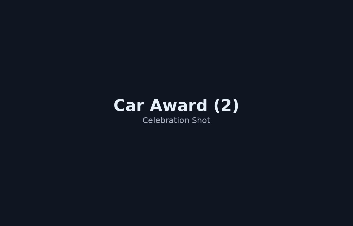 Second car award angle